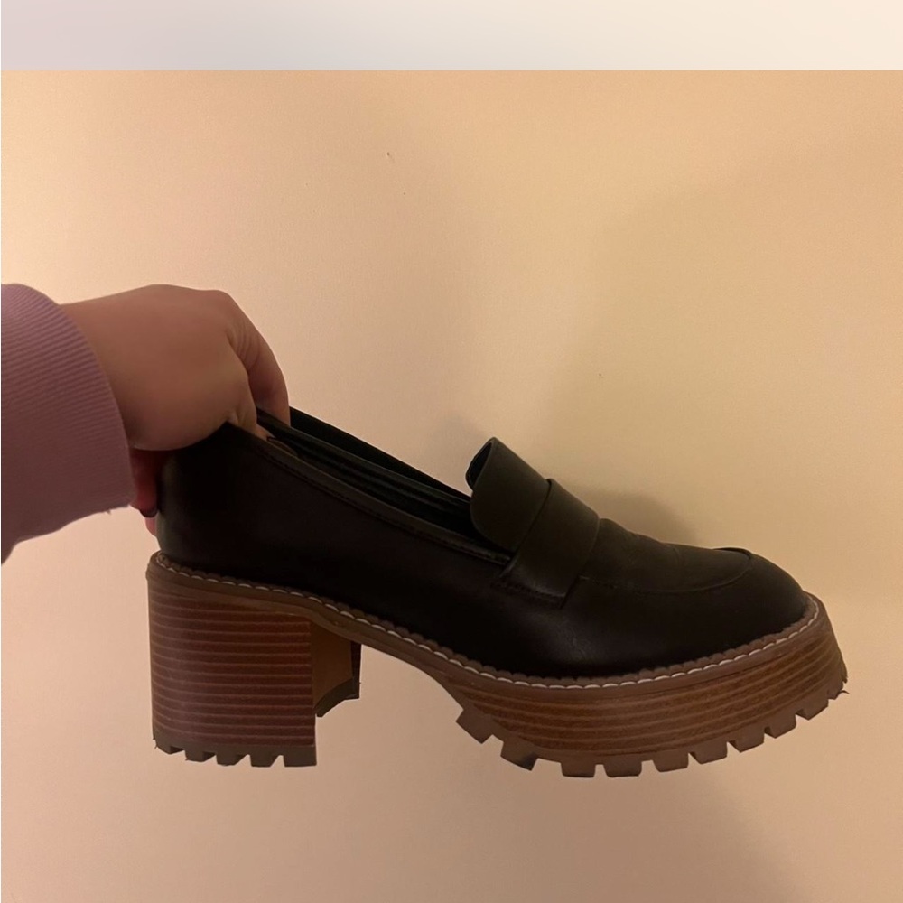 Chunky Black Loafers
